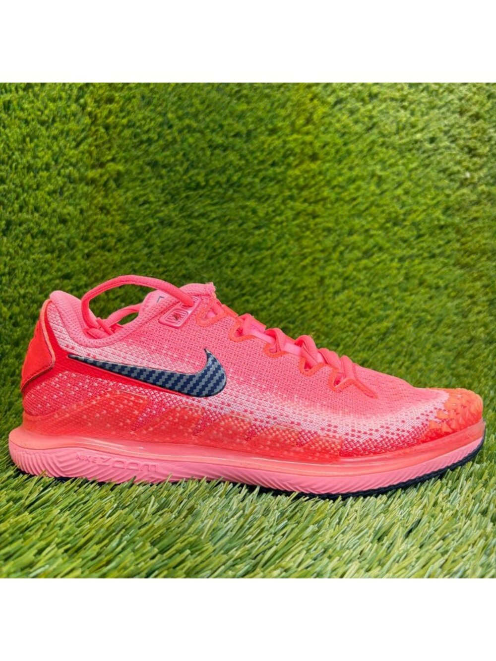 Nike Air Zoom Vapor X Knit HC Womens Size 7.5 Pink Black Running Shoes Sneakers